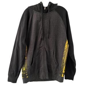 PAX Expo men’s graphic spell out fleece lined full zip hoodie jacket sweatshirt